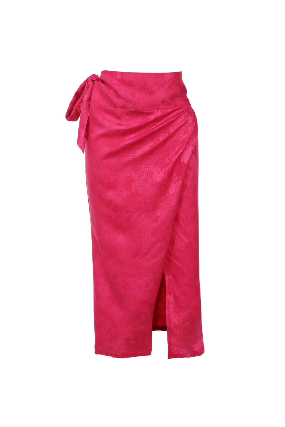 Paréo rose framboise en tissu soie-laine, pièce élégante et polyvalente, 100% made in France