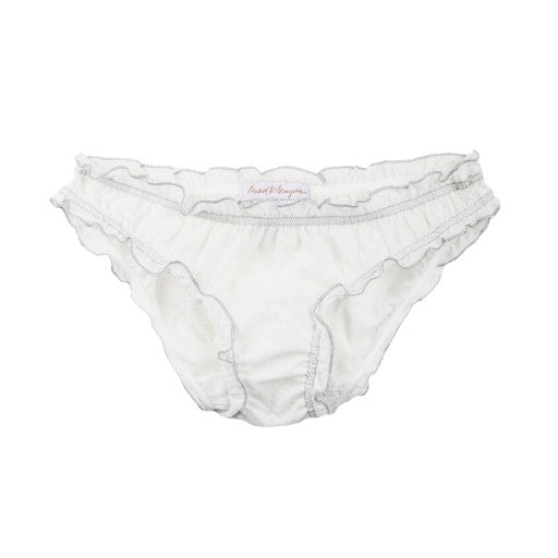 Culotte femme confortable – Finitions froufrou, effet seconde peau, en soie, lycra et tulle