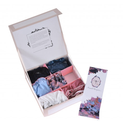 Culotte femme confortable – Finitions froufrou, effet seconde peau, en soie, lycra et tulle - semainier