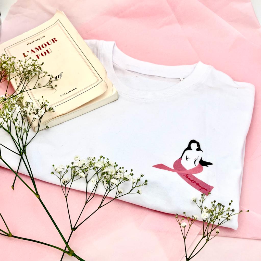 T-shirt manche courte RUBAN ROSE
